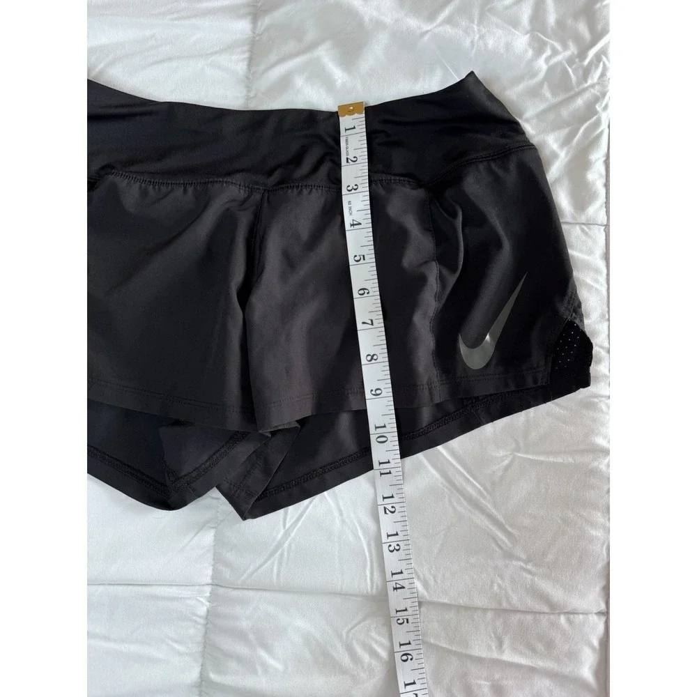 Nike Pro Fit Black Just Do It Running Shorts Women Size Medium, Drawstring